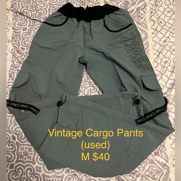 Zumba Fitness Pants & Jumpsuits Vintage Zumba Cargo Pants With Tassels M Poshmark